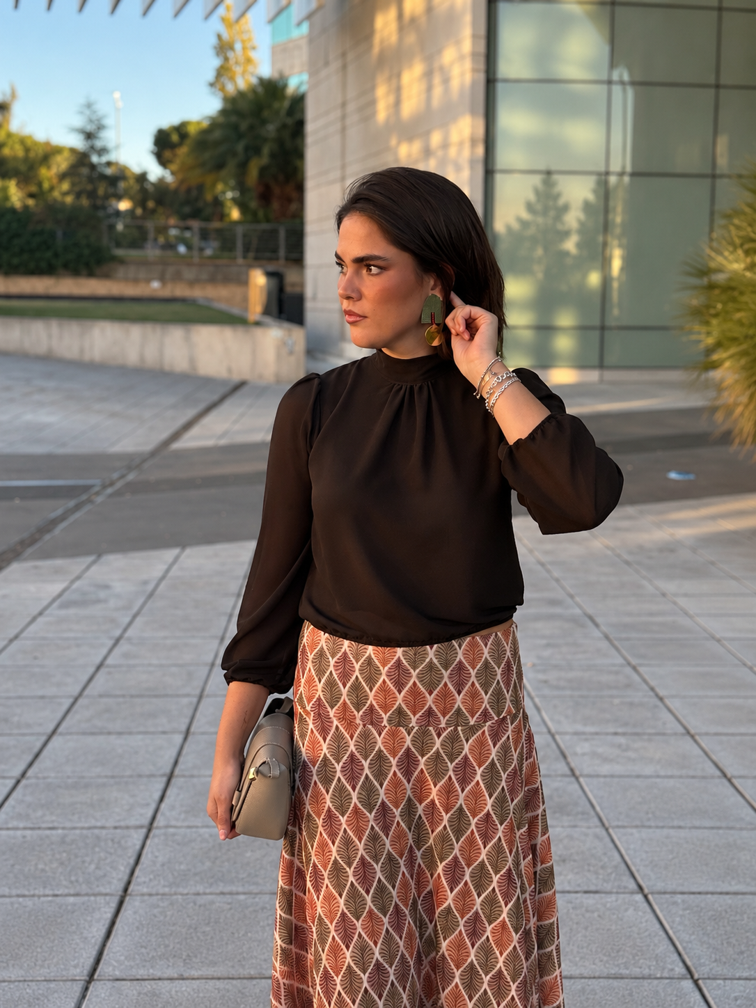 Camisa Amelie Marrón