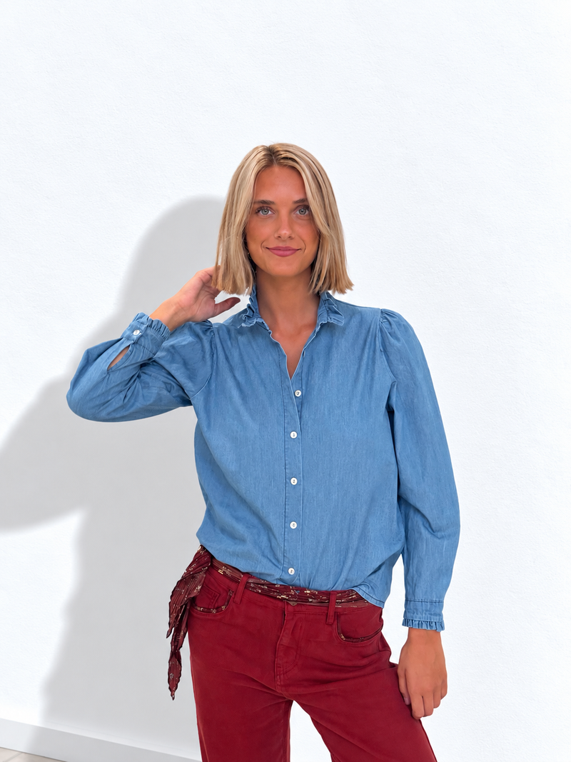 Camisa Vaquera Ribete