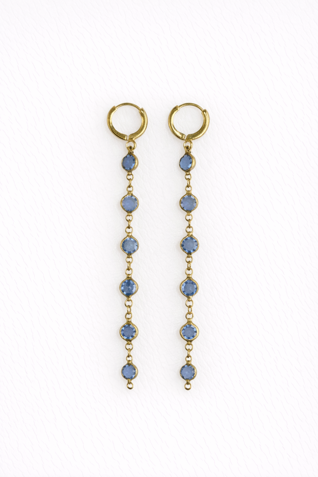 Pendientes Cristal Azul