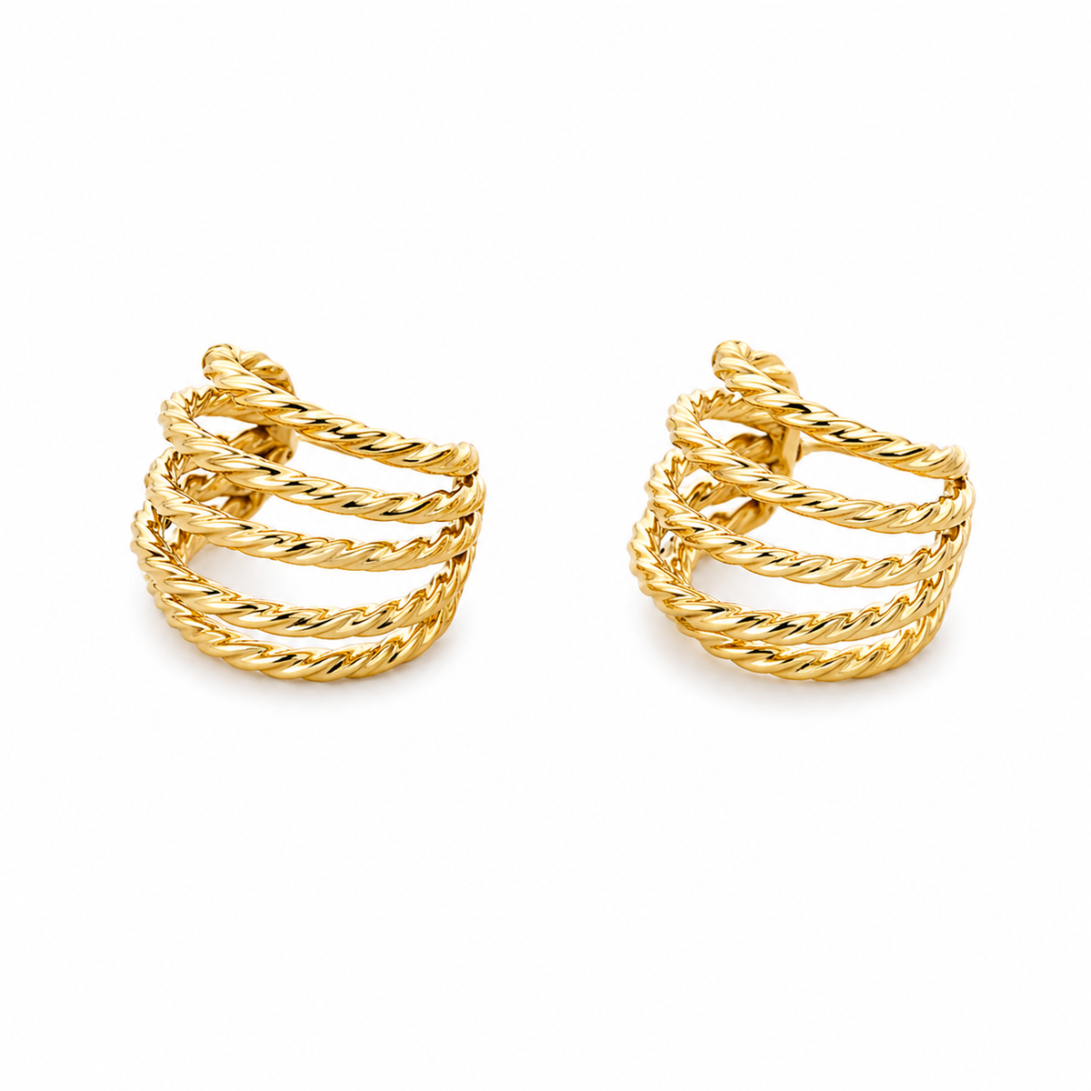 Pendientes Acero Triple Aro