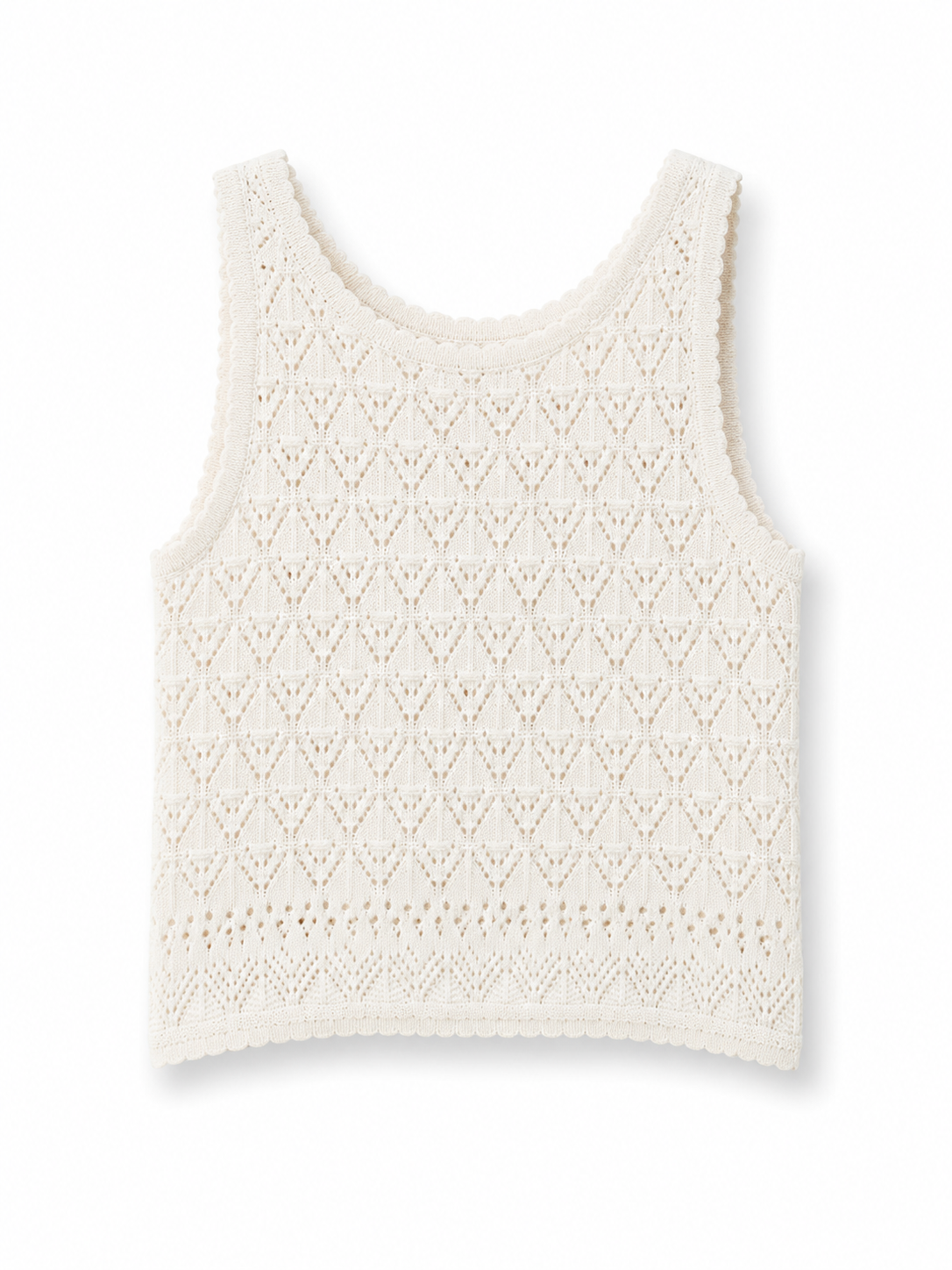Top Crochet Beige
