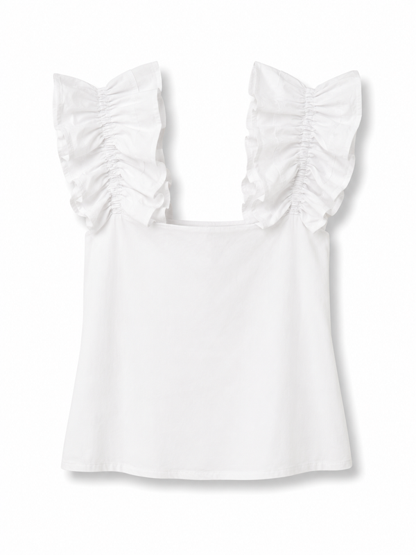 Top Algodón Tirantes Blanco