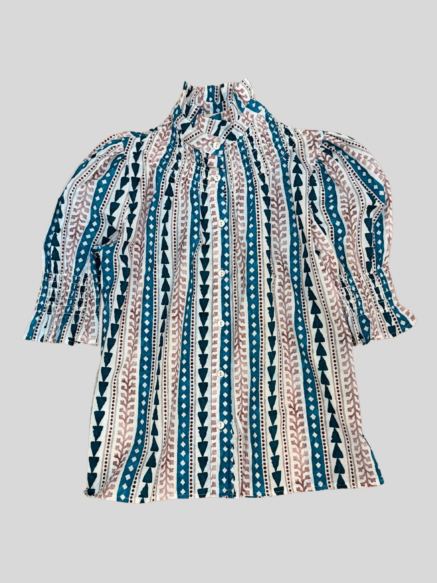 Camisa Bali Verde y Marrón
