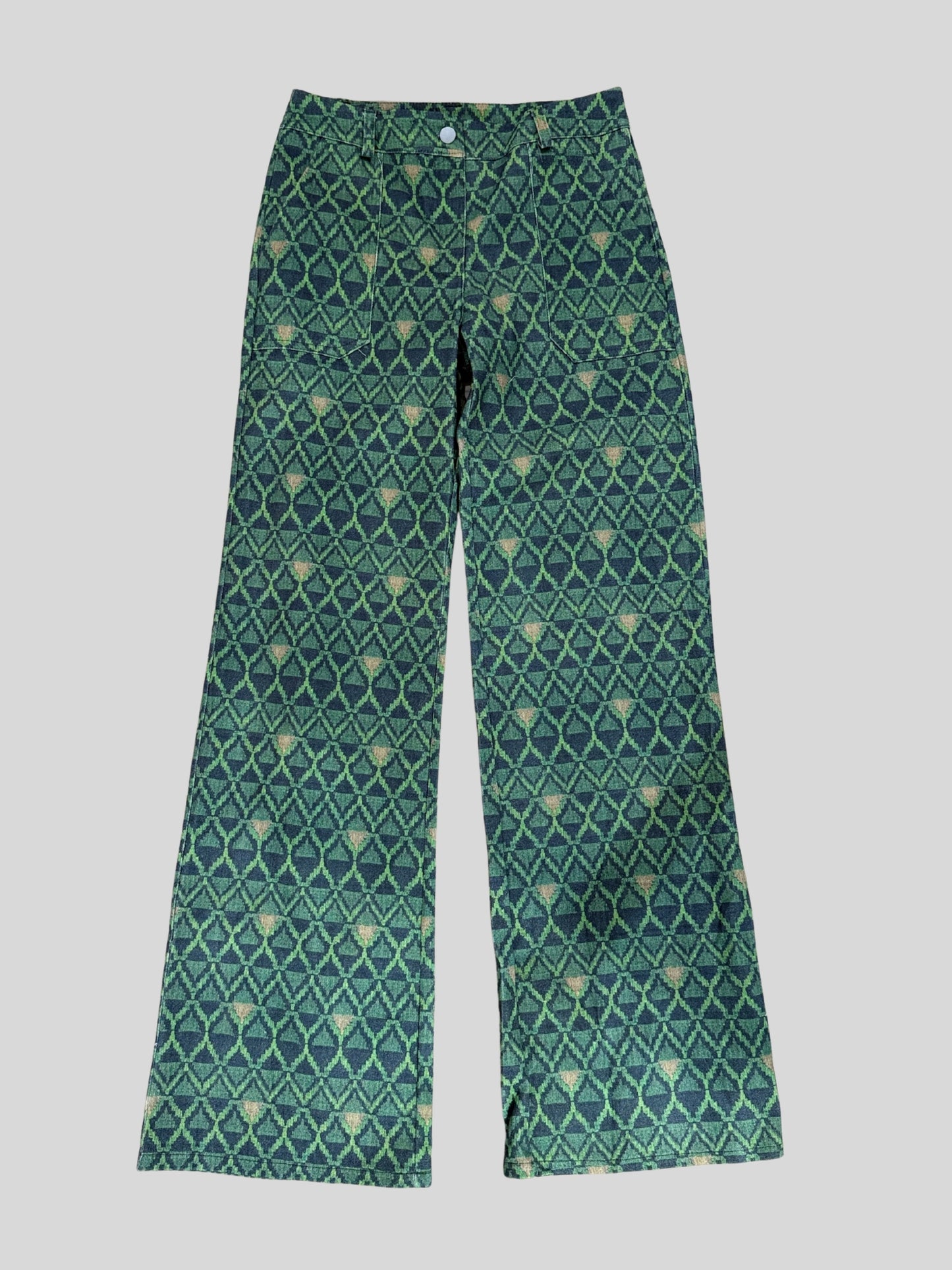 Pantalón Bloom Verde y Gris