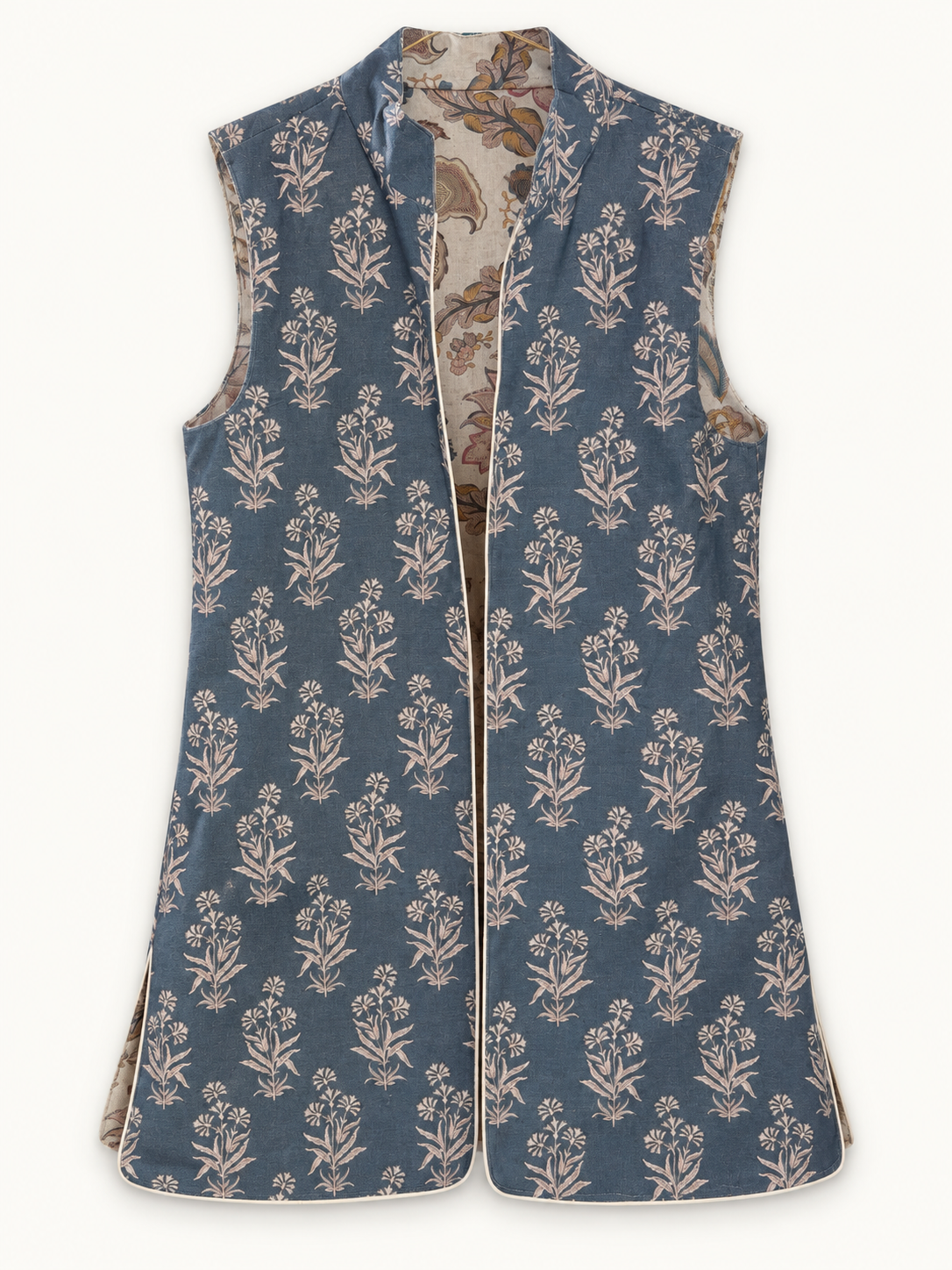 9MÁS5 Green and Rustic Beige Vest