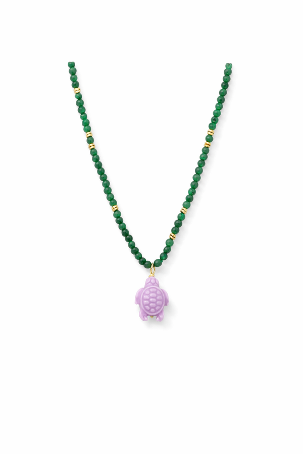 Gargantilla Cerámica Tortuga Malva