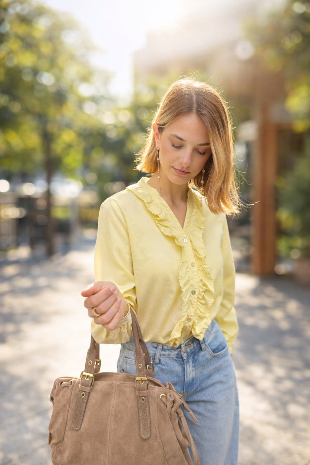 Camisa Lisa Amarilla