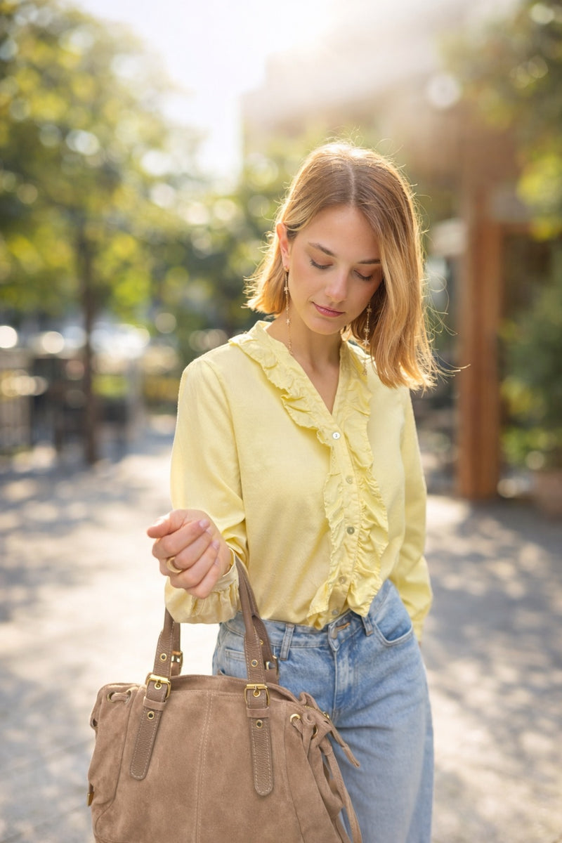 Camisa Lisa Amarilla