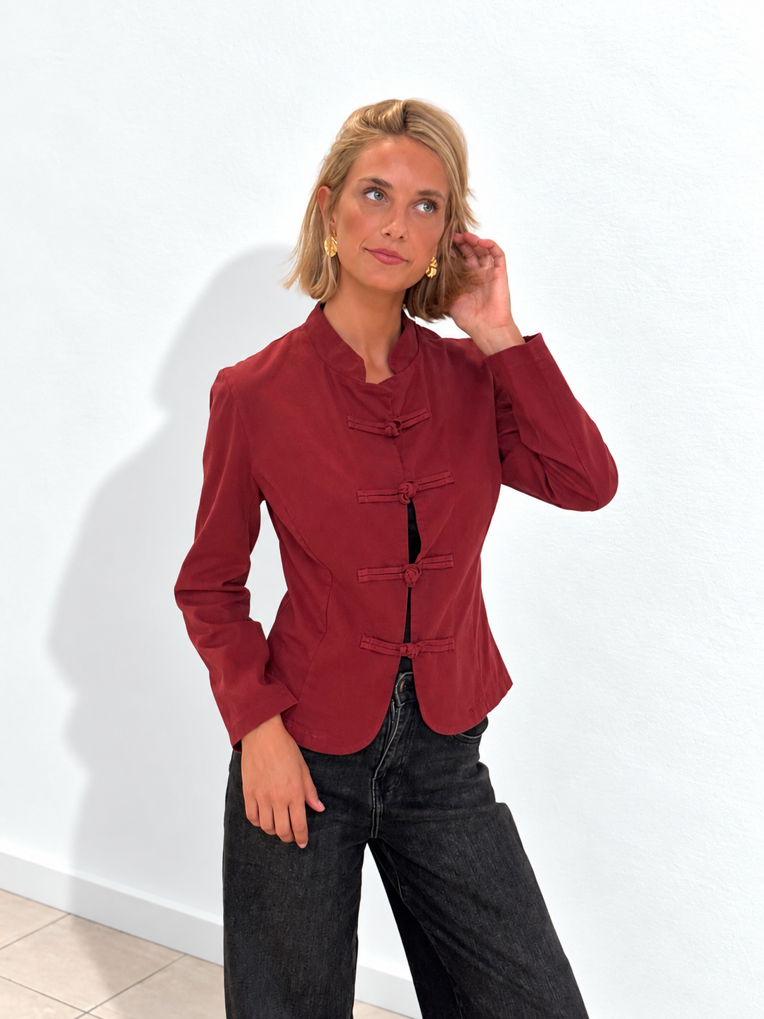 Chaqueta Napoleón Burdeos
