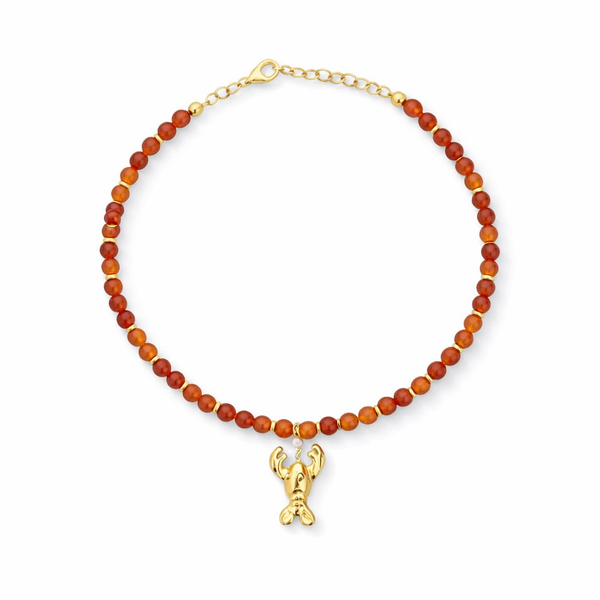 Gargantilla Piedras Teja Langosta