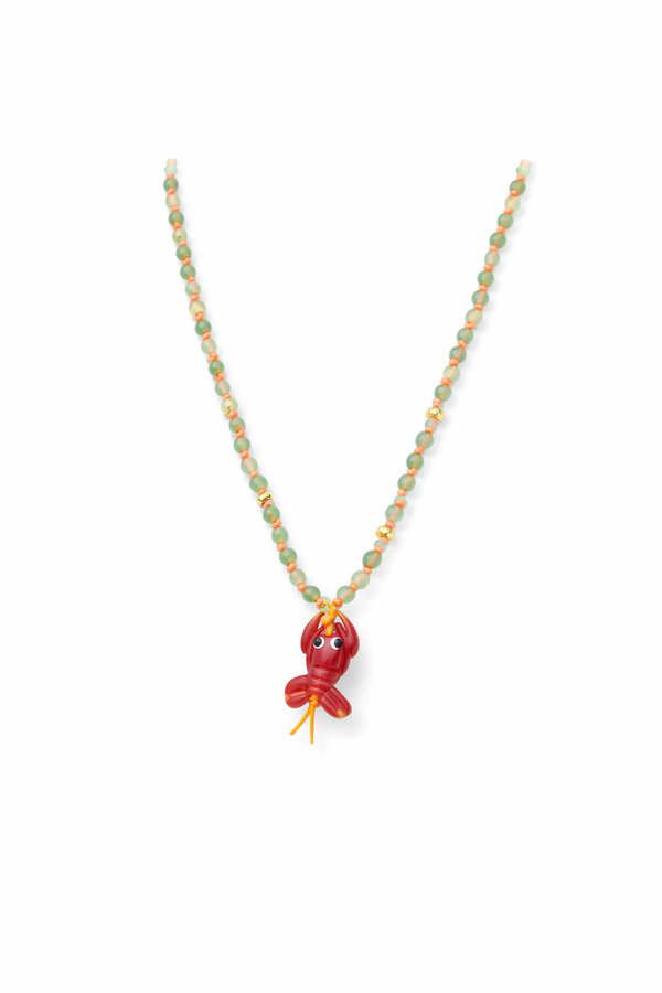 Gargantilla Cerámica Langosta Roja