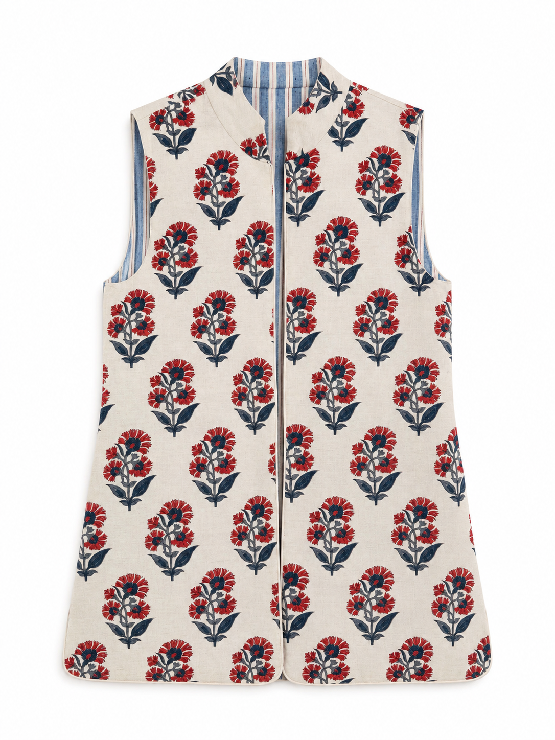 9MÁS5 Green and Rustic Beige Vest
