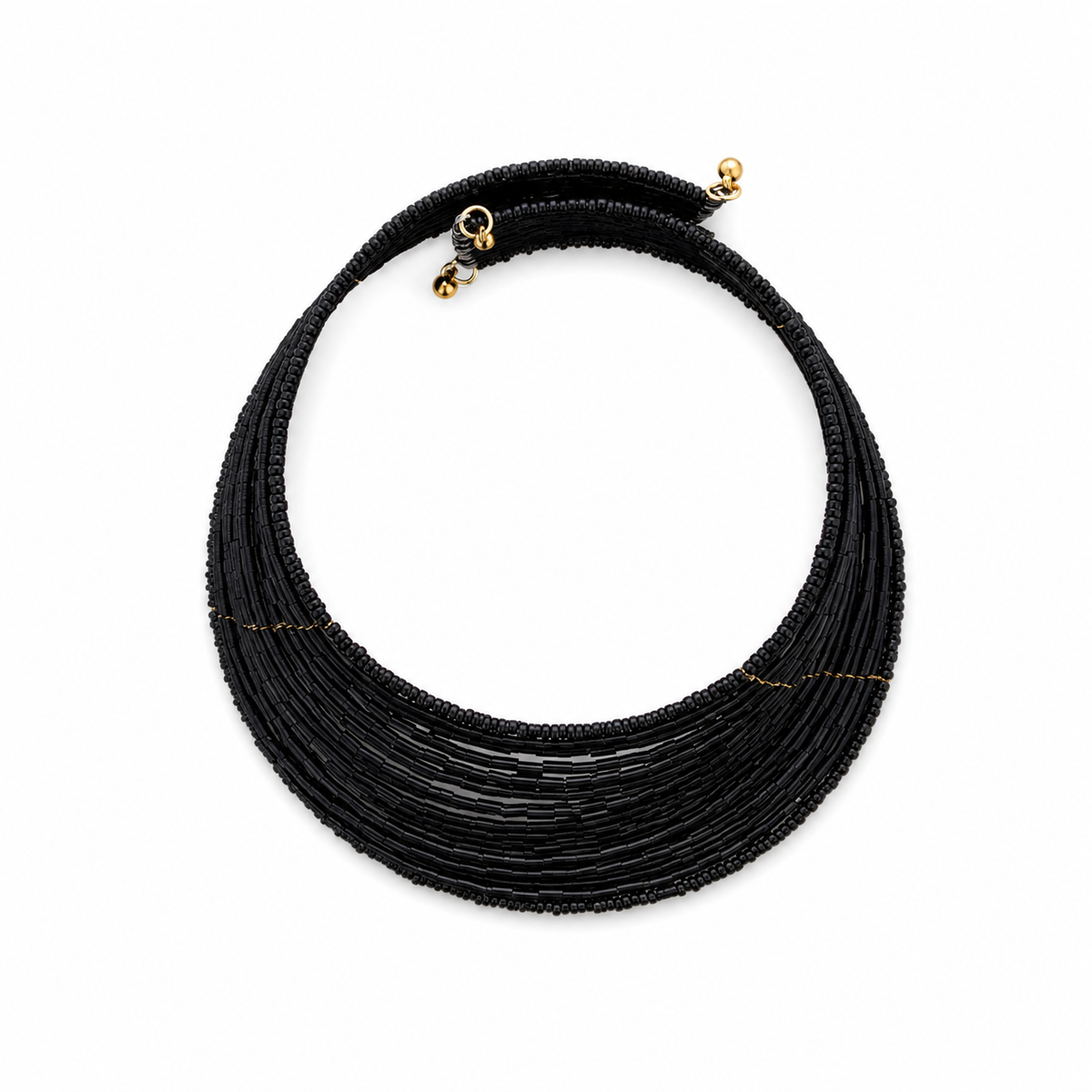Choker Abalorios Negro