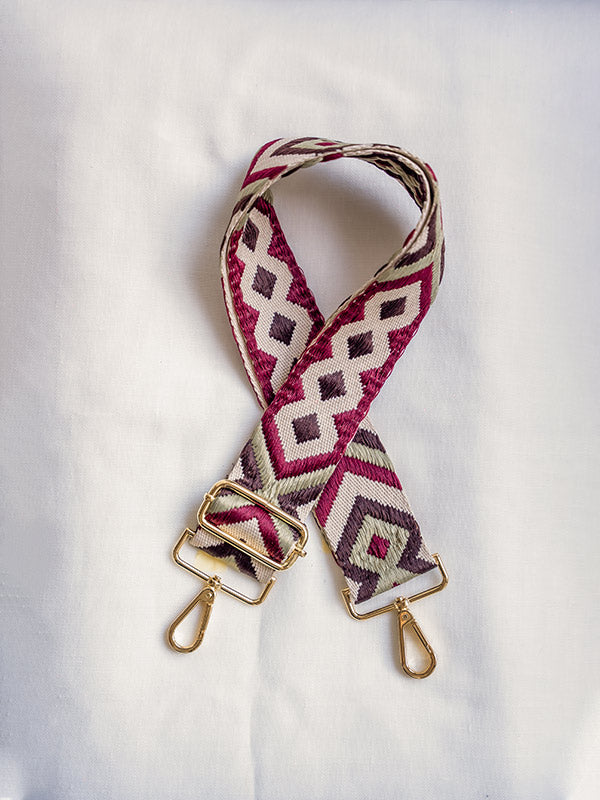 Green, Brown and Bordeaux Strap