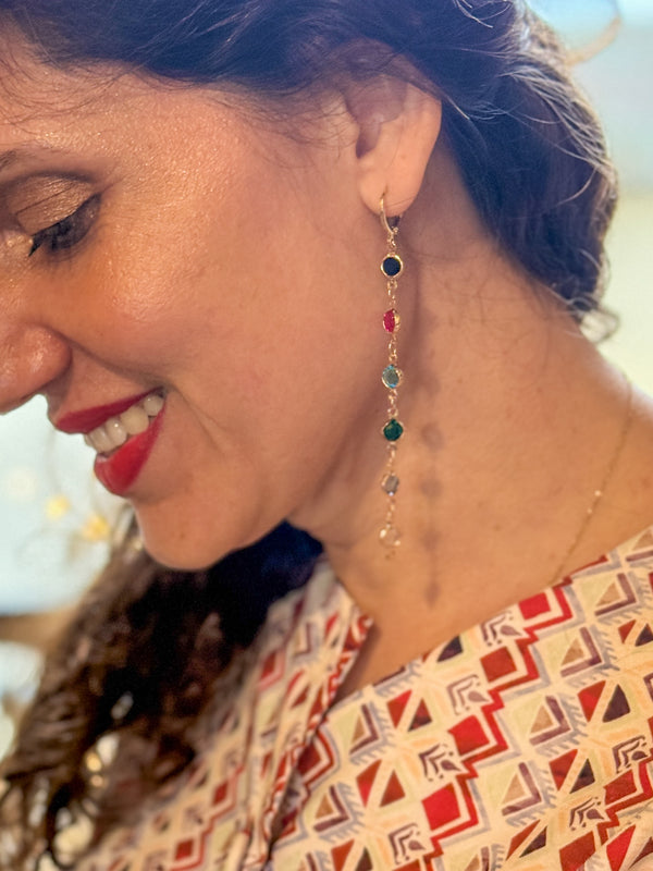 Pendientes Cristal Multicolor