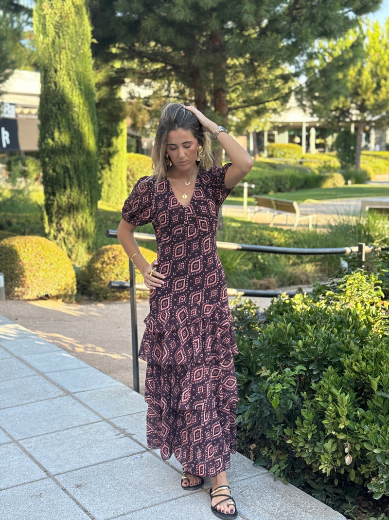 Vestido Positano Berenjena