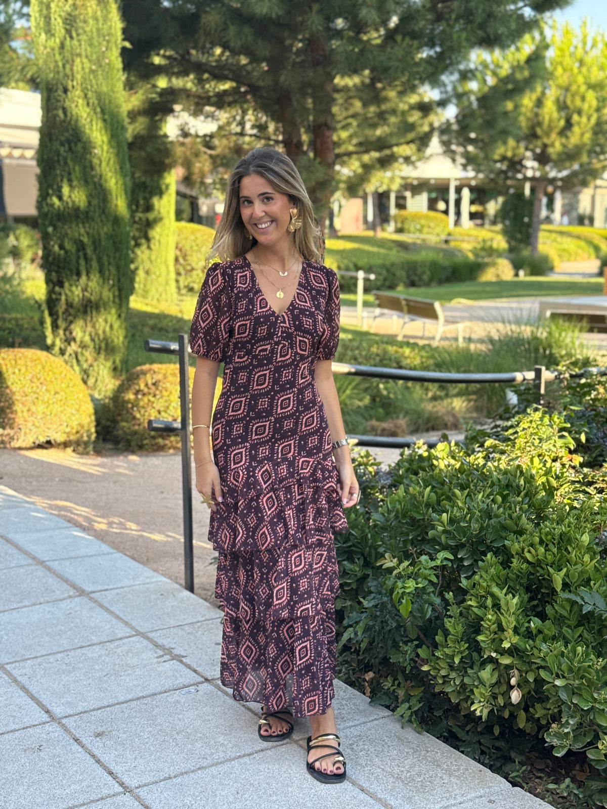 Vestido Positano Berenjena