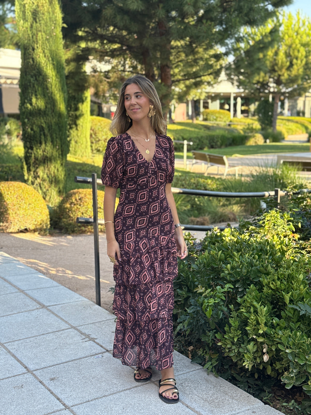 Vestido Positano Berenjena
