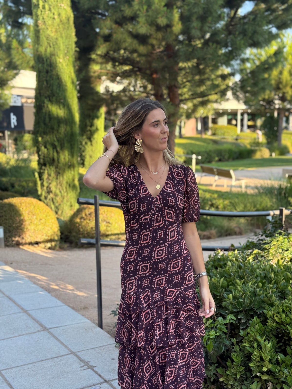 Vestido Positano Berenjena