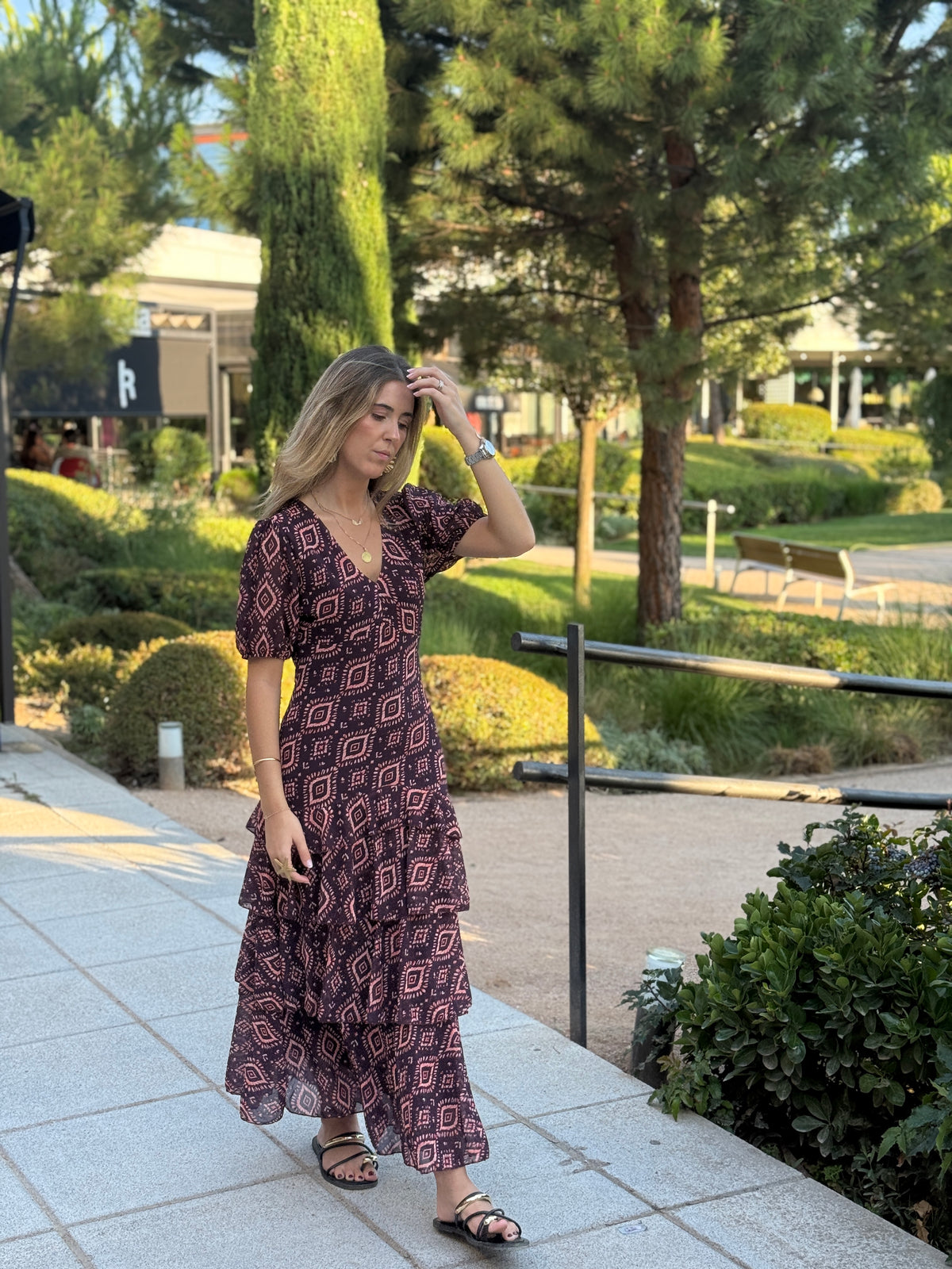 Vestido Positano Berenjena