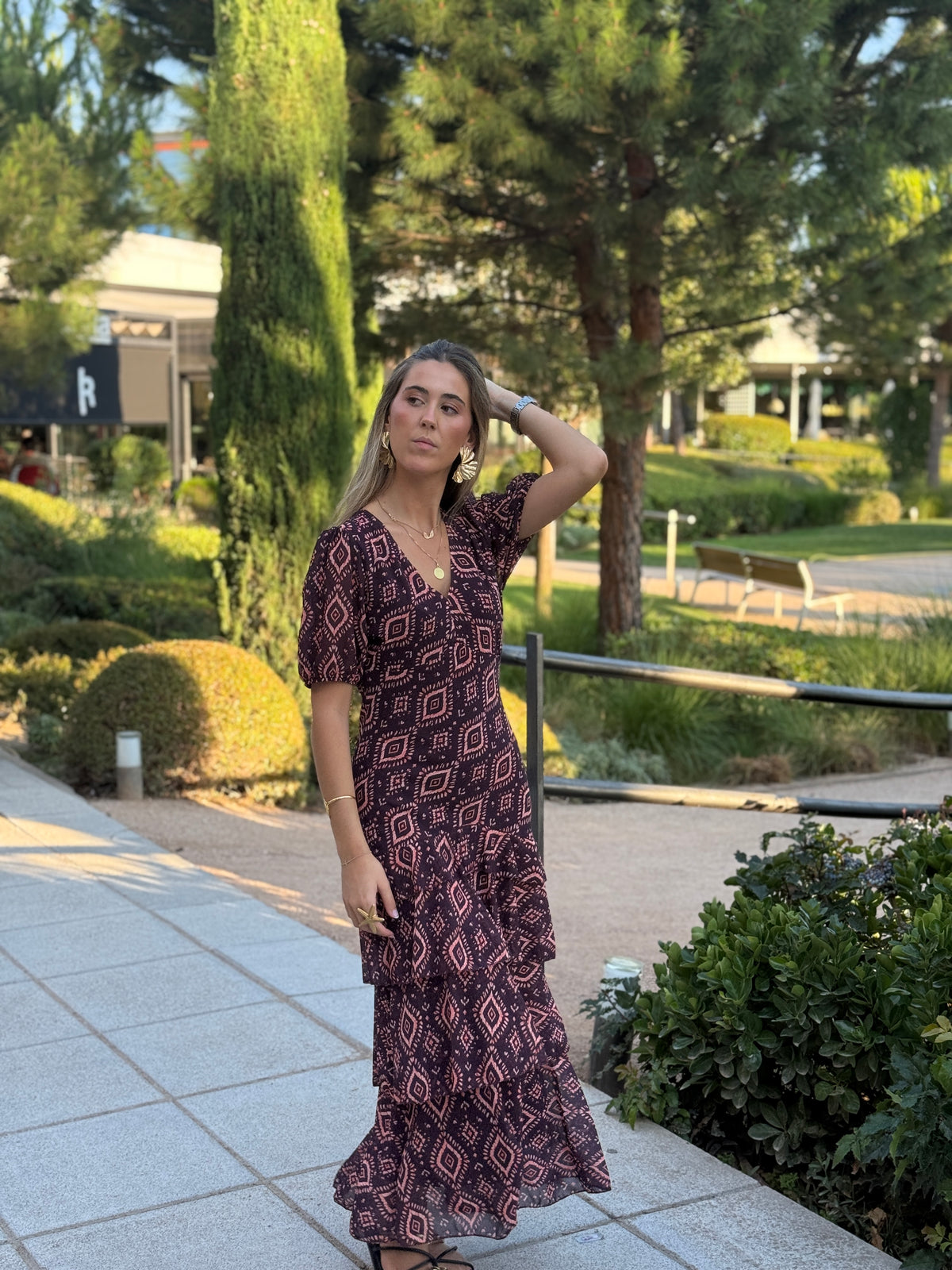 Vestido Positano Berenjena
