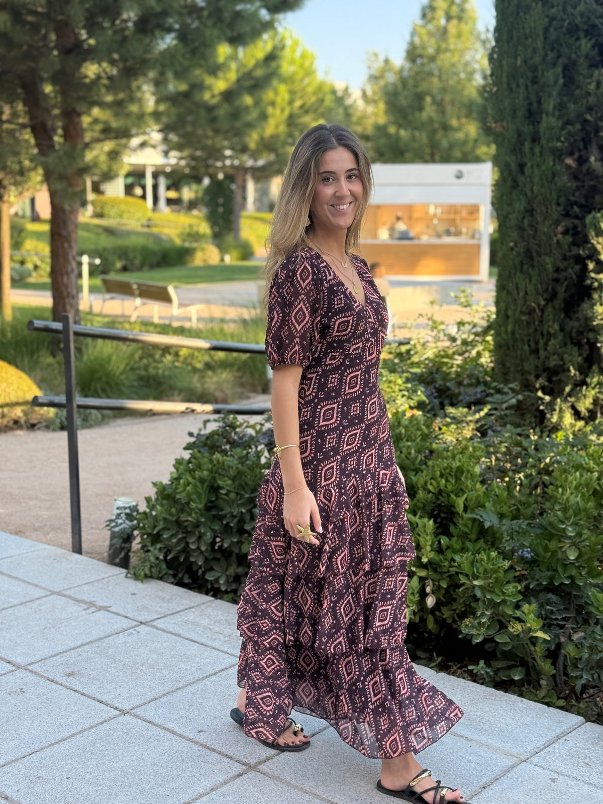 Vestido Positano Berenjena