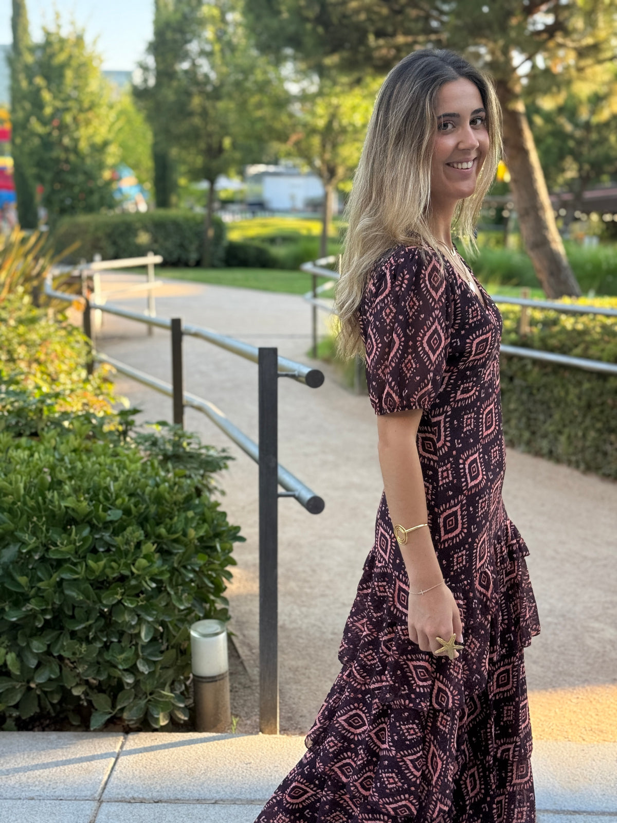 Vestido Positano Berenjena