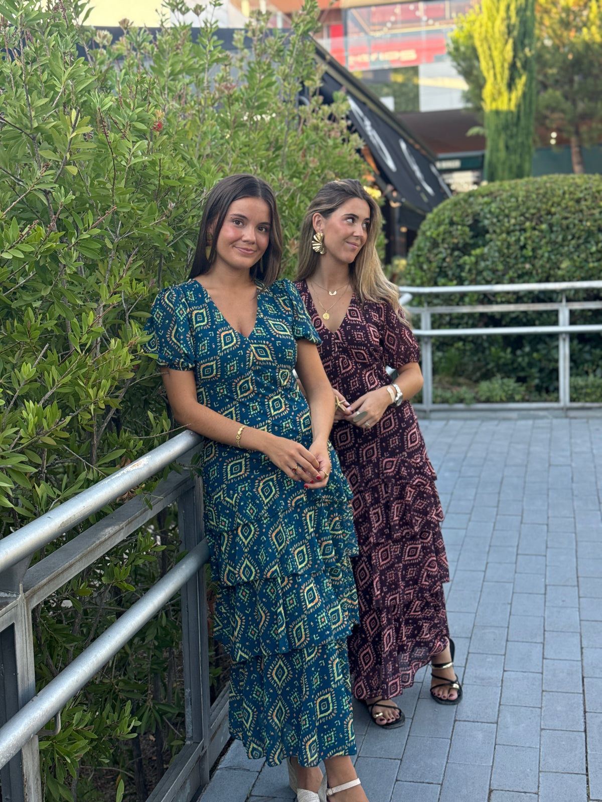 Vestido Positano Azul Pavo