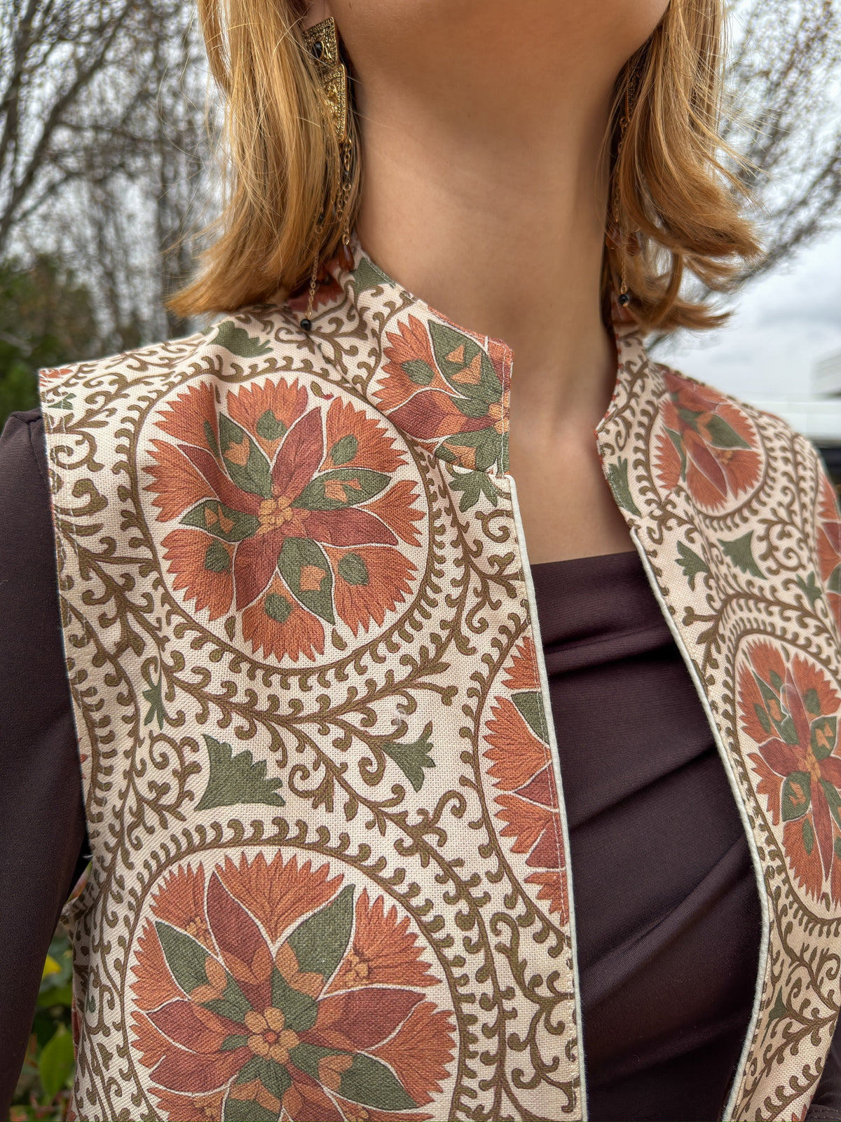 Chaleco Ginebra Reversible Teja