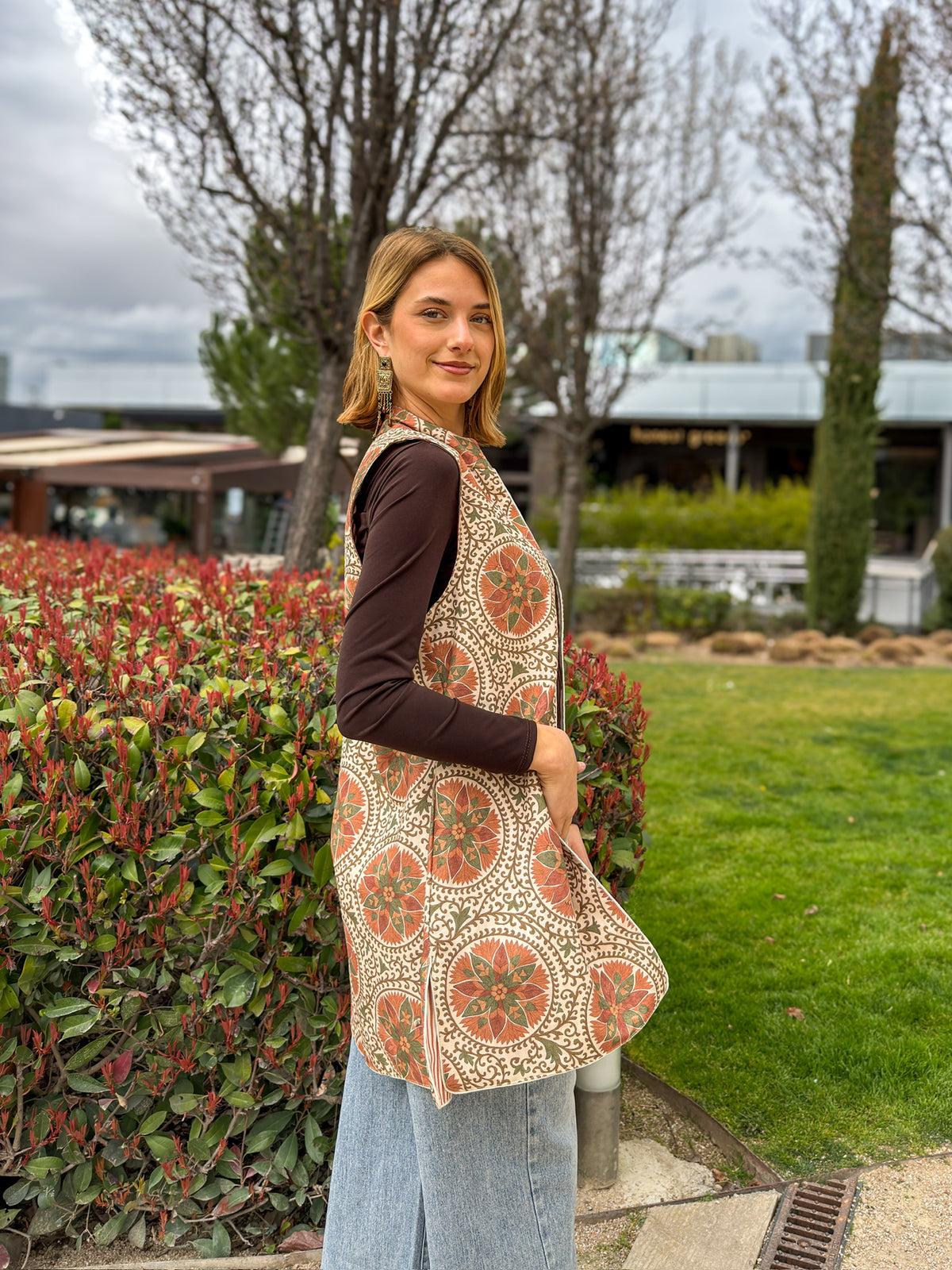 Chaleco Ginebra Reversible Teja