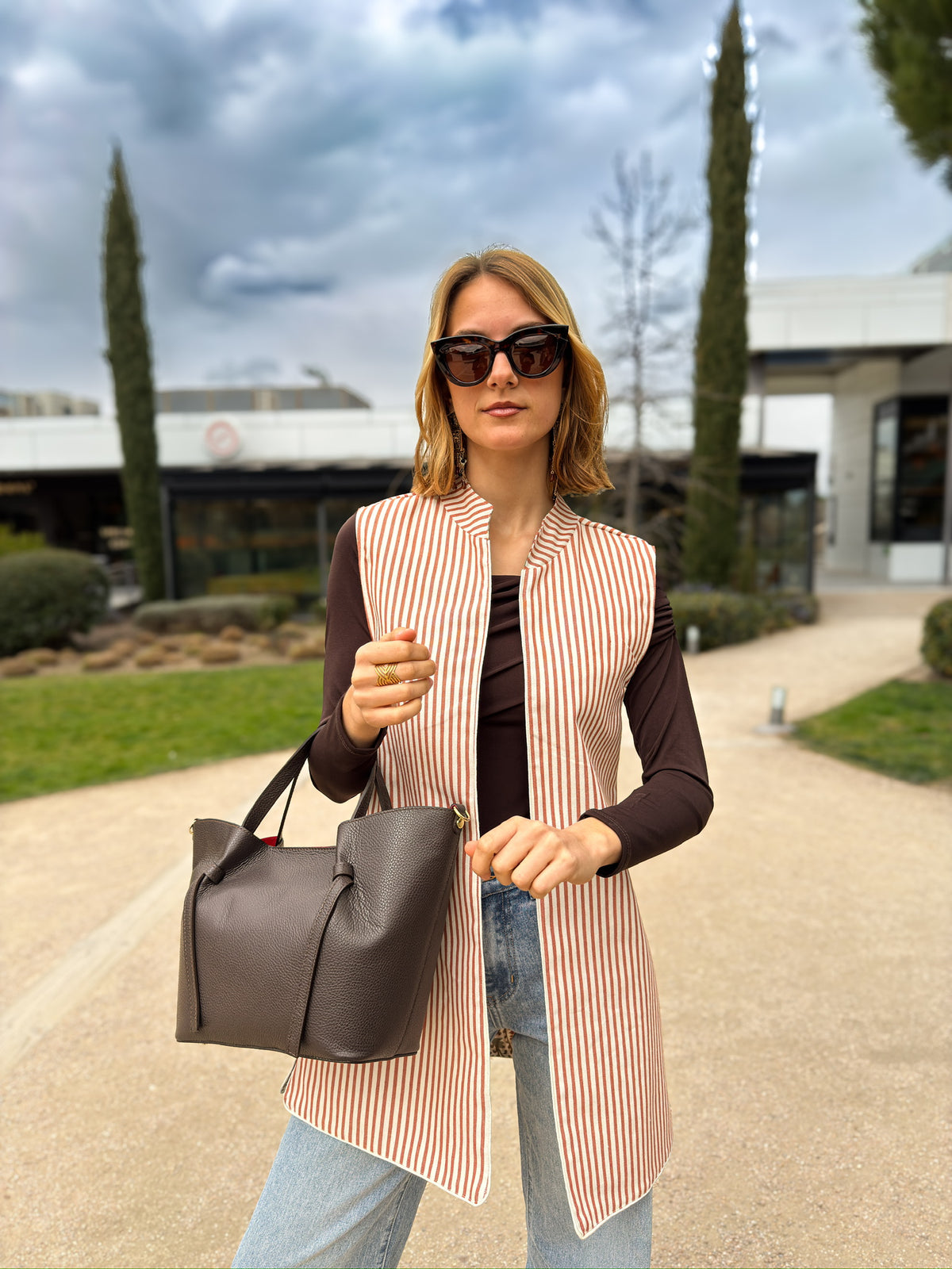 Chaleco Ginebra Reversible Teja