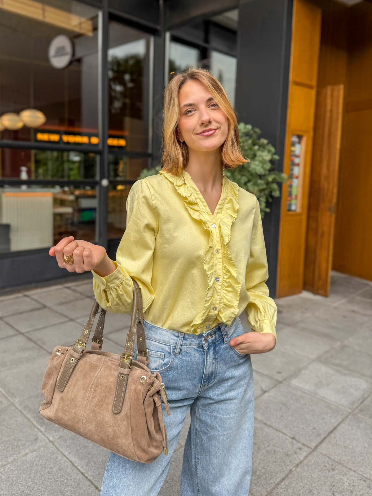 Camisa Lisa Amarilla