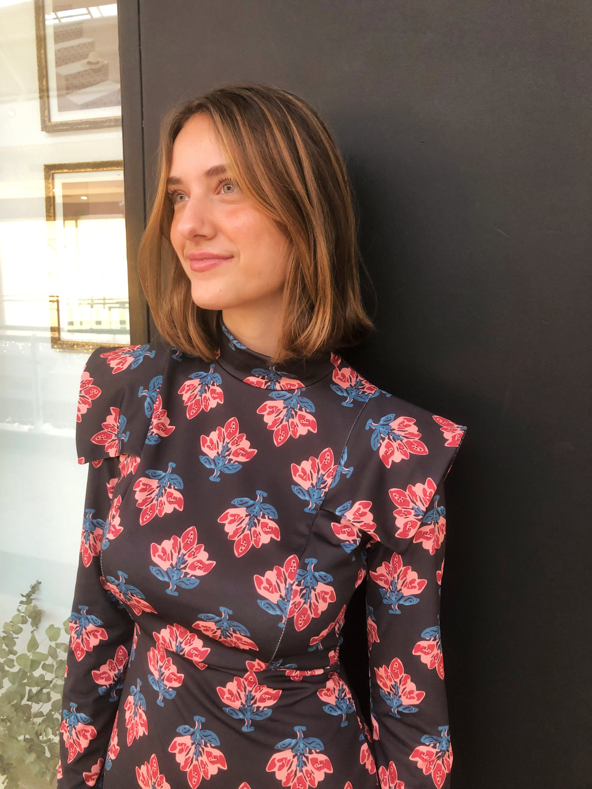 Vestido Petra Negro Flores Indias