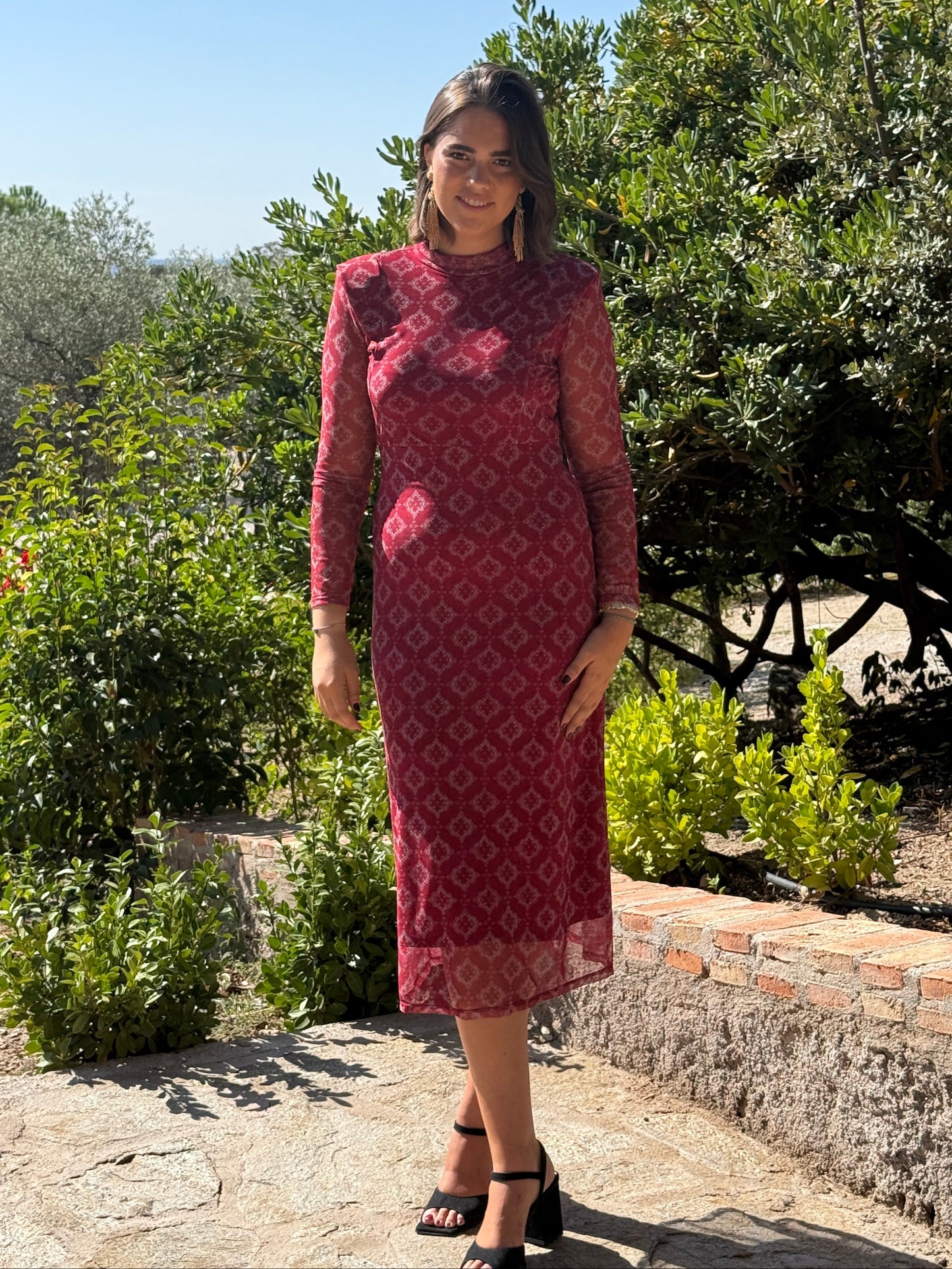 Vestido Jaipur Cereza