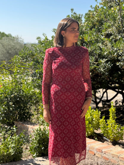 Vestido Jaipur Cereza