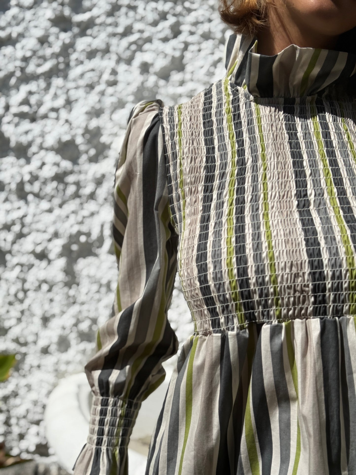 Camisa Amber Gris y Verde