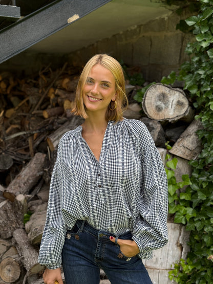 Camisa Oversize Azul Marino
