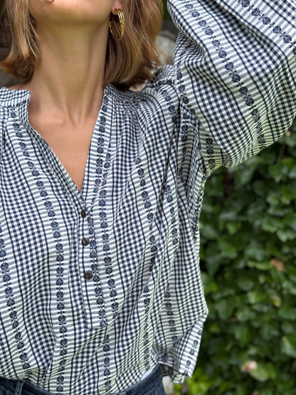 Camisa Oversize Azul Marino