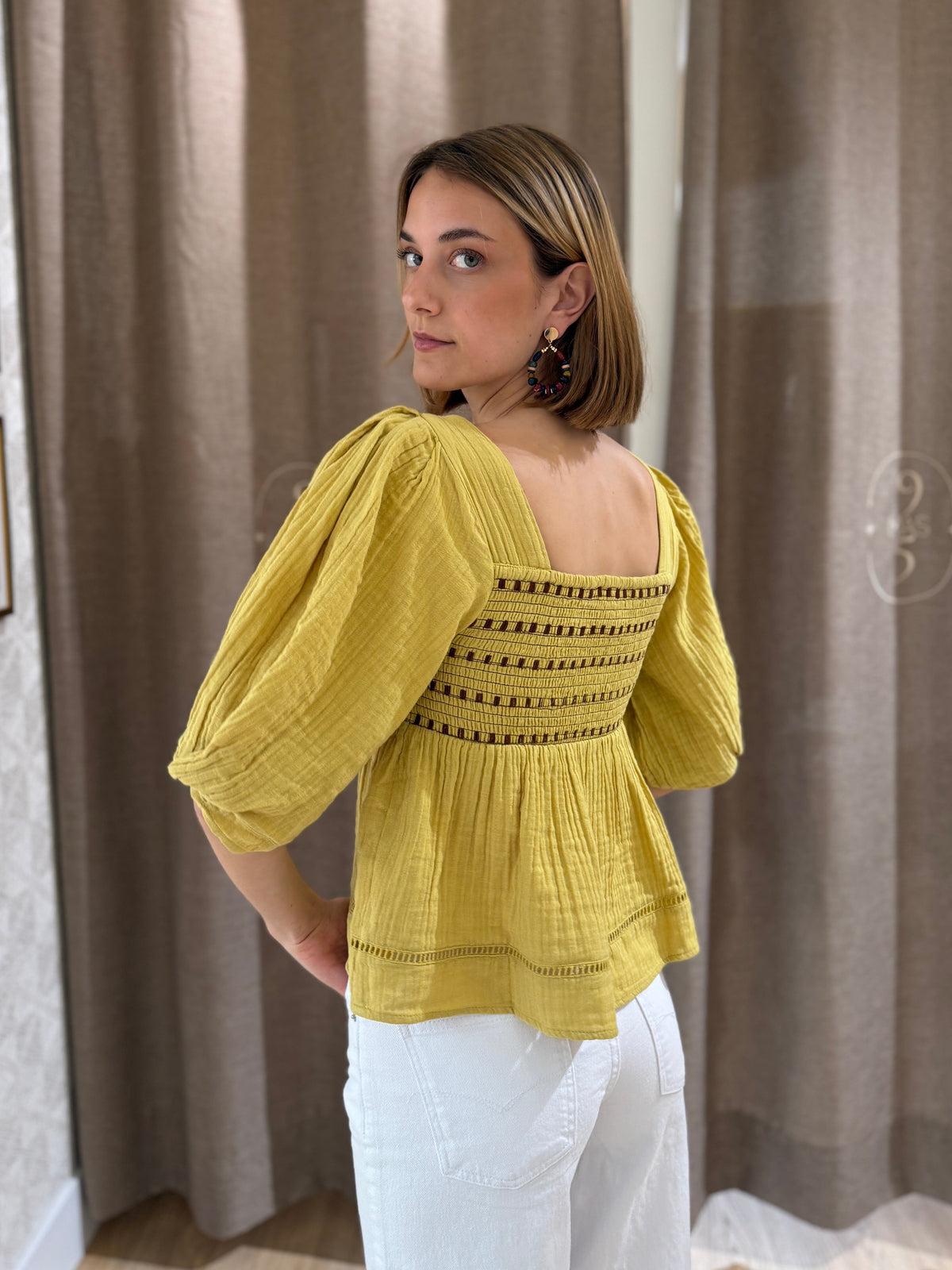 Camisa Bambula Amarilla
