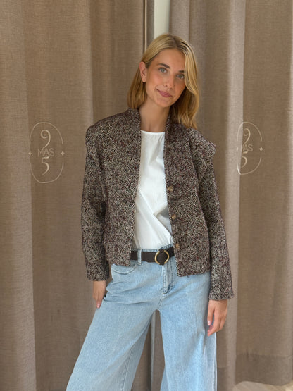 Chaqueta Zahara Burdeos