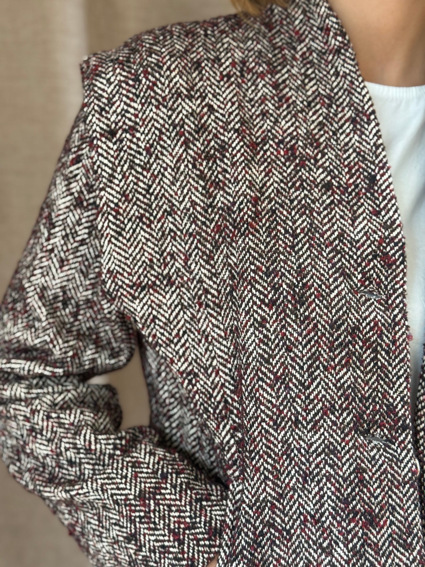 Chaqueta Zahara Burdeos