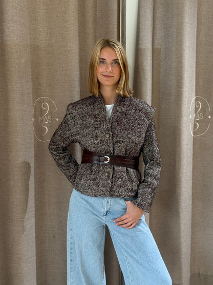 Chaqueta Zahara Burdeos