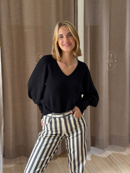 Pantalón Rayas Grises