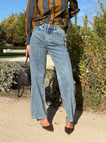 Pantalón Vaquero Tachuelas