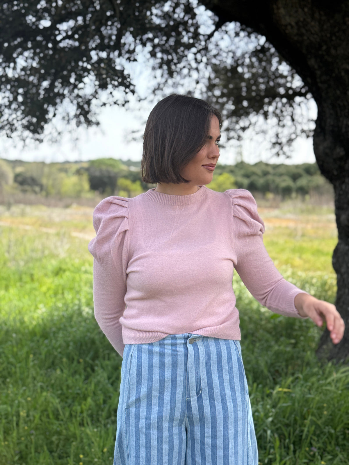 Jersey Abullonado Rosa Antiguo