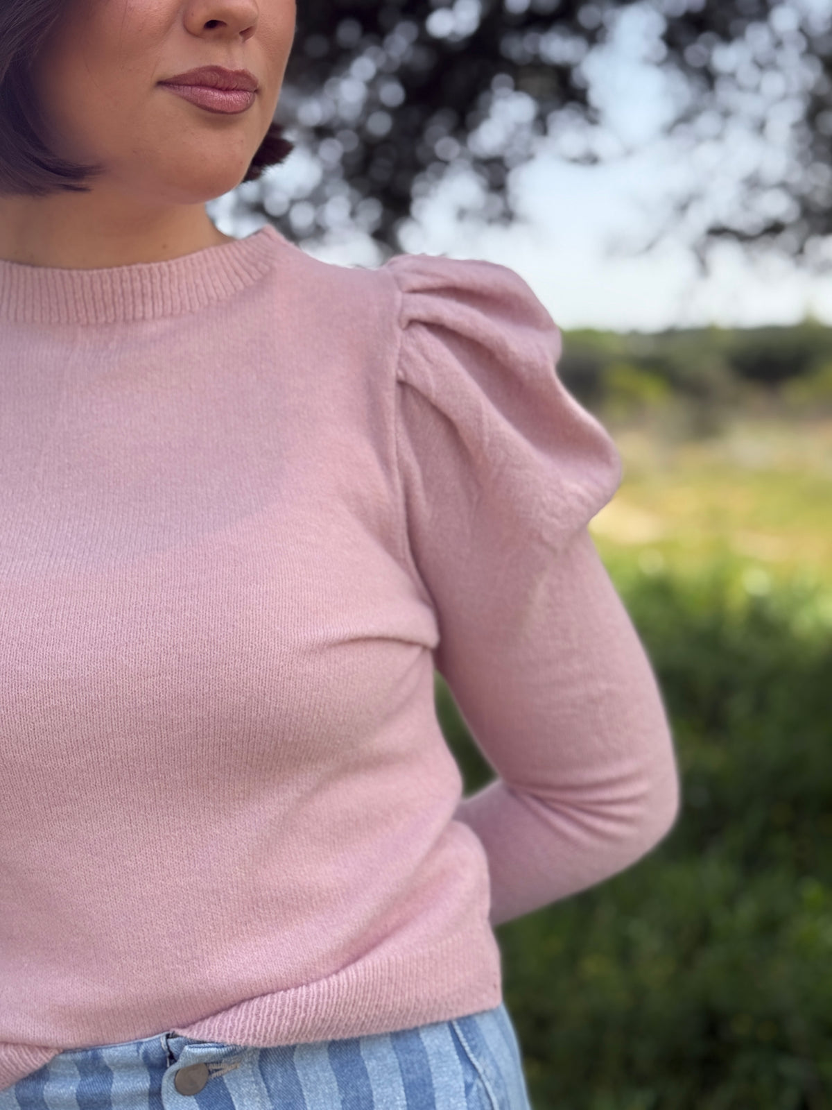 Jersey Abullonado Rosa Antiguo