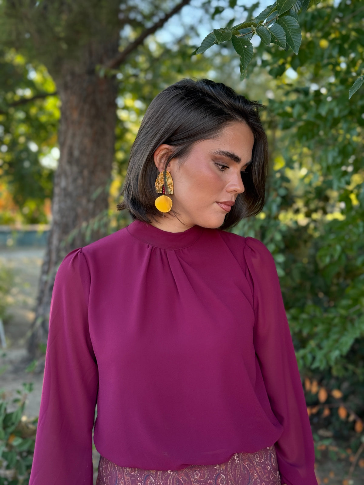Camisa Amelie Burdeos