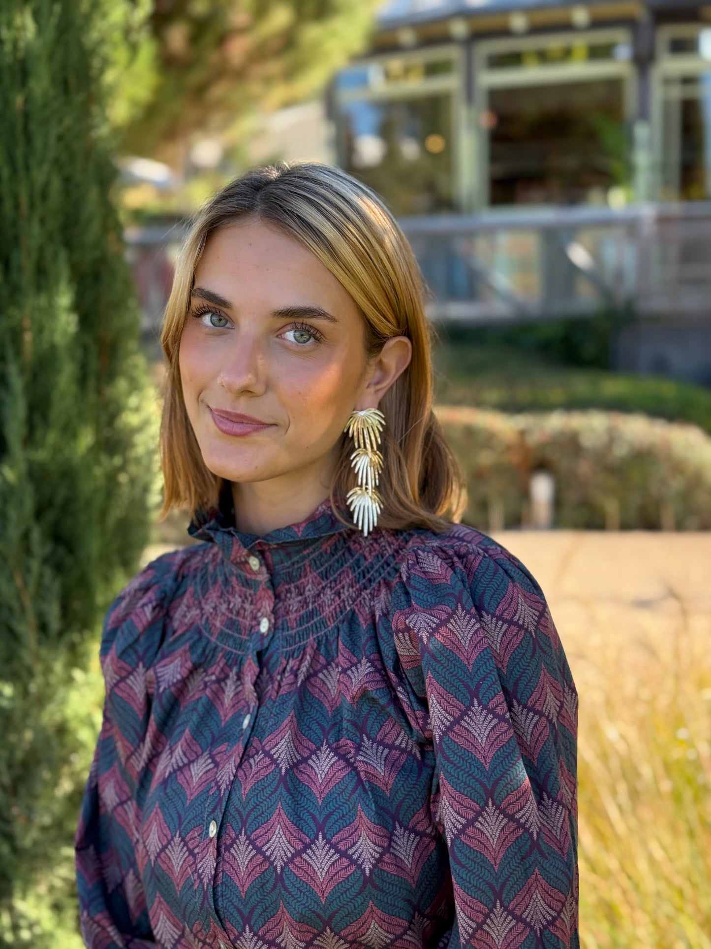 Pendientes Palmeras Dorado