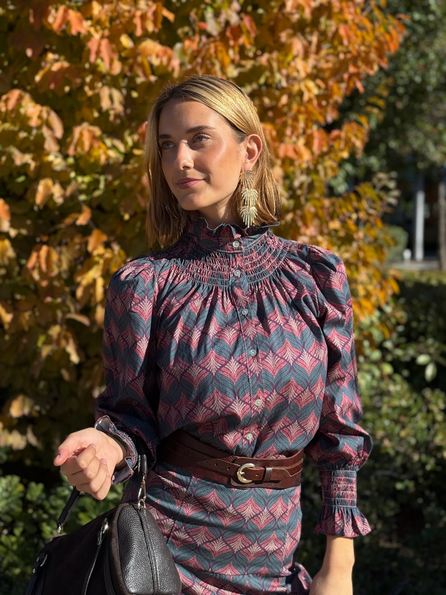 Pendientes Palmeras Dorado