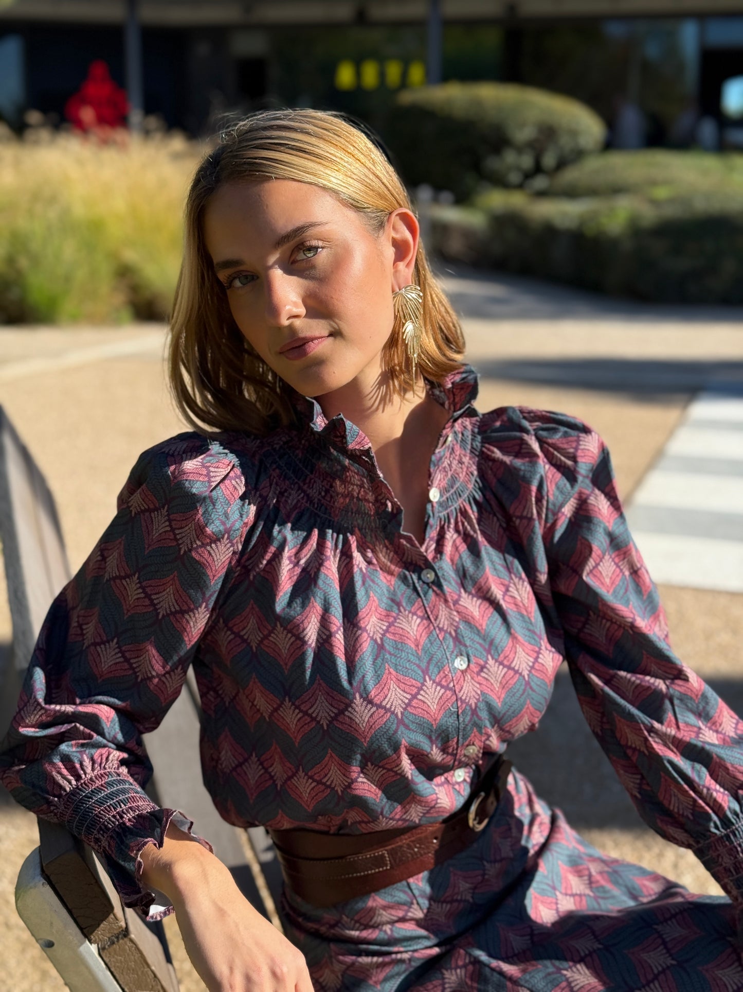 Pendientes Palmeras Dorado